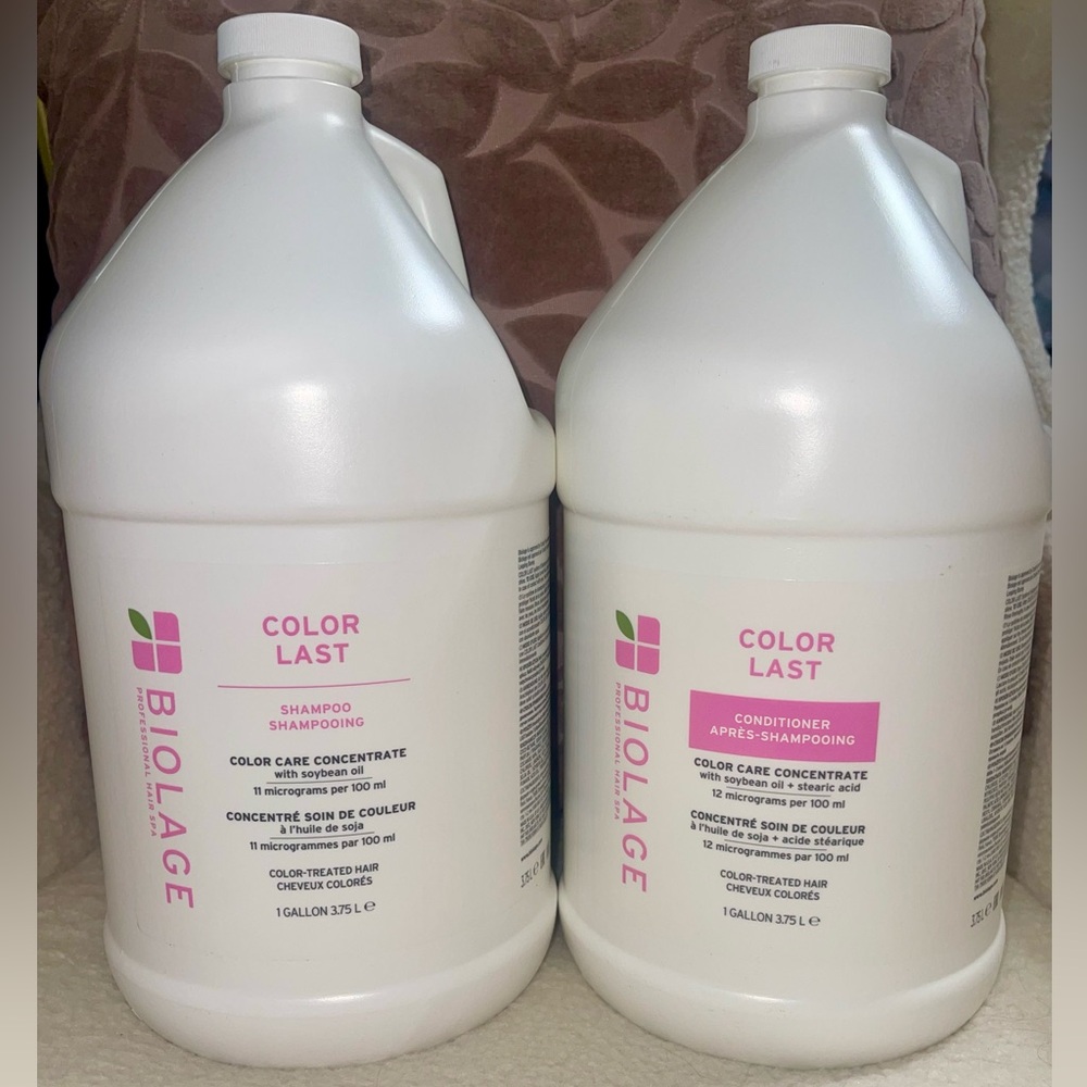 Biolage Color Last Shampoo & Conditioner Gallon Duo!FREE PUMPS. New.